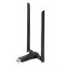 Adaptador wifi usb 3.0 dualband level one  ac1200 300mb en 24ghz y 867mb en 5ghz usb 3.0 2 antenas desmontables - Imagen 1