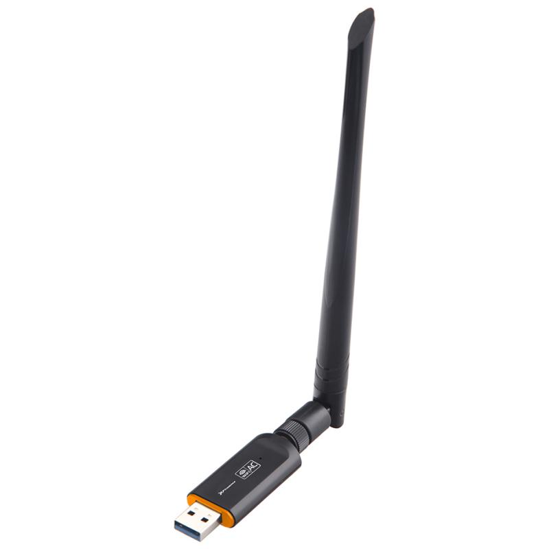 Mini adaptador usb phoenix receptor wifi inalámbrico banda dual (5.8g - 867mbps + 2.4g - 300mbps) con antena externa de 5 dbi co