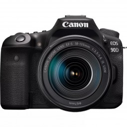 Camara digital canon eos 90d 18 - 135mm is usm -  32.5mp -  digic 8 -  45 puntos de enfoque -  4k -  wifi -  bluetooth - Imagen 