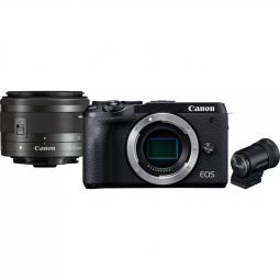 Camara digital reflex canon eos m6 mark ii ef - m 15 - 45mm is stm cmos -  32.5mp -  digic 8 -  bluetooth - Imagen 1