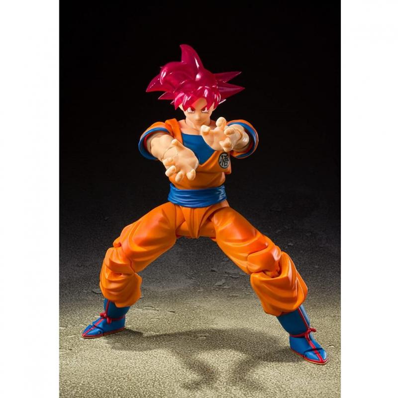 Figura tamashii nations dragon ball super goku super saiyan dios sh figuarts feria barcelona 2021 - Imagen 1