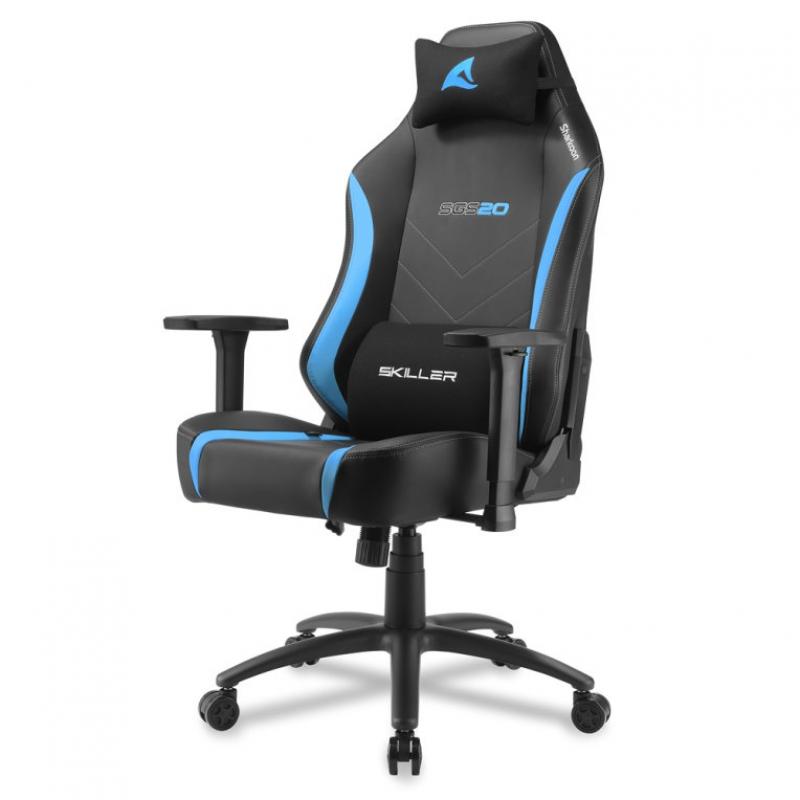 Silla gaming sharkoon sgs20 negro - azul - Imagen 1