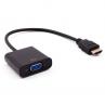 Cable adapatador nilox hdmi a vga macho hembra - Imagen 1