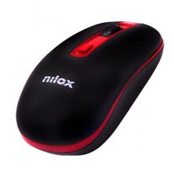 Raton nilox nxmowi2002 wireless 1000 dpi negro - rojo - Imagen 1