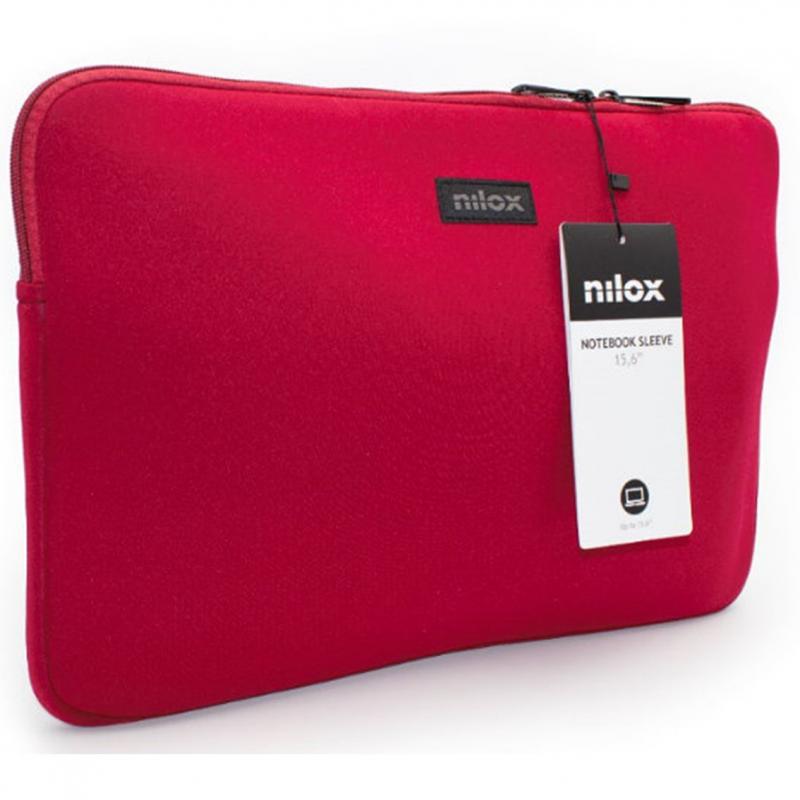 Funda nilox para portatil 15.6pulgadas rojo - Imagen 1