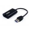 Cable adapatador nilox usb a ethernet macho hembra - Imagen 1