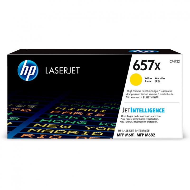 Toner hp 657x amarillo - Imagen 1