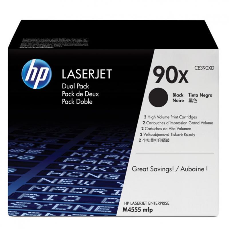 Toner hp 90x pack 2 negro - Imagen 1