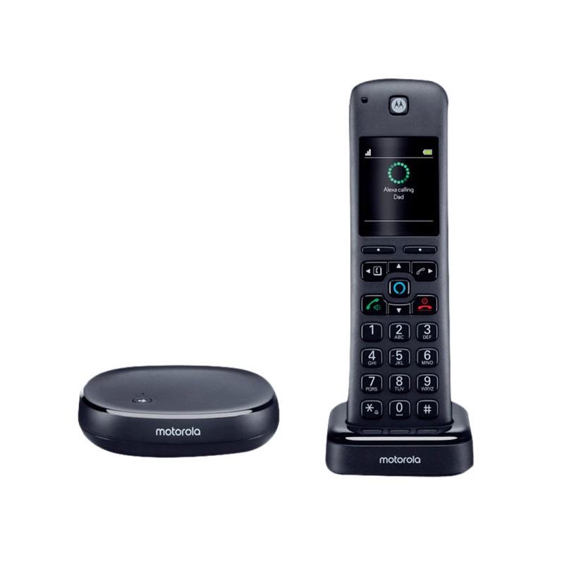 Telefono motorola ahx01 wireless inalambrico compatible alexa - Imagen 1