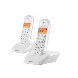 Telefono motorola s1202 wireless inalambrico duo blanco - Imagen 1