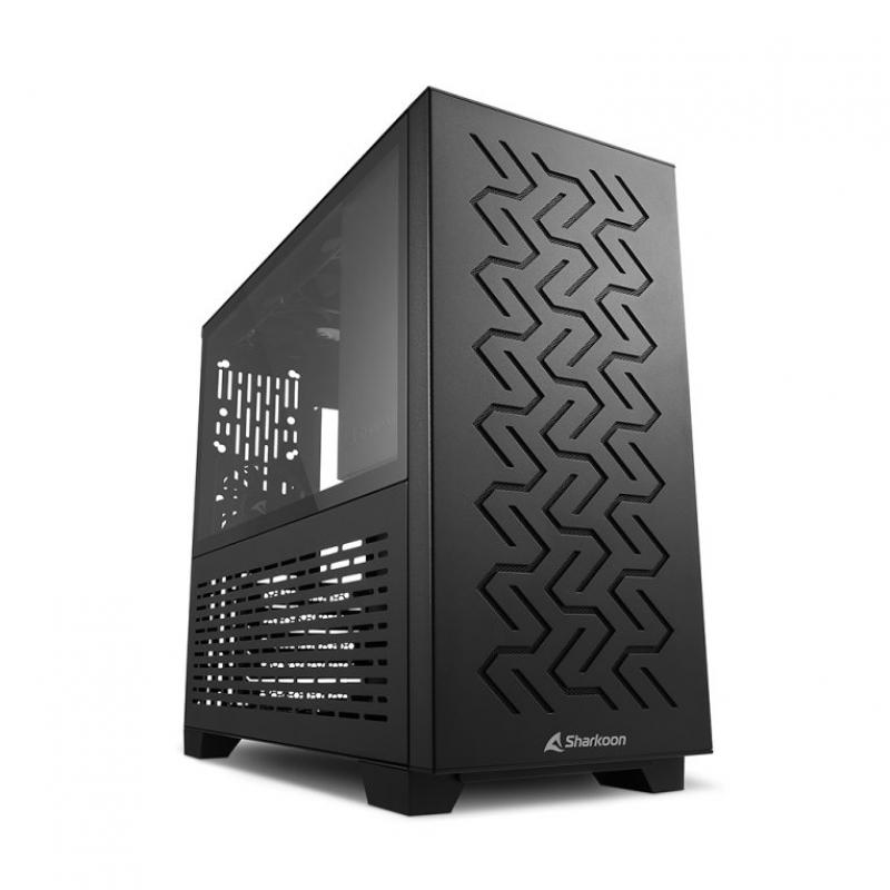 Caja ordenador gaming sharkoon ms - z1000 matx 2 x usb3.0 sin fuente negro - Imagen 1