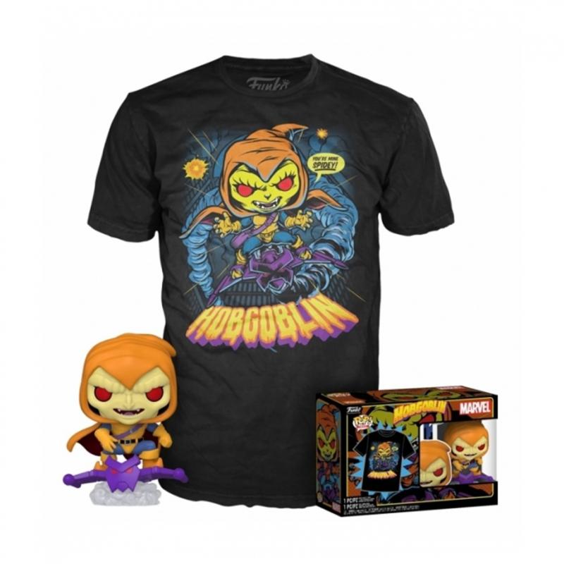 Funko pop marvel spiderman hobgoblin + camiseta exclusiva talla l - Imagen 1