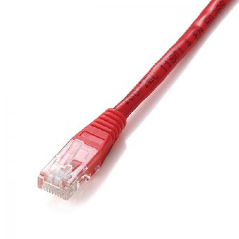 Cable red equip latiguillo rj45 u -  utp cat6 1m rojo - Imagen 1