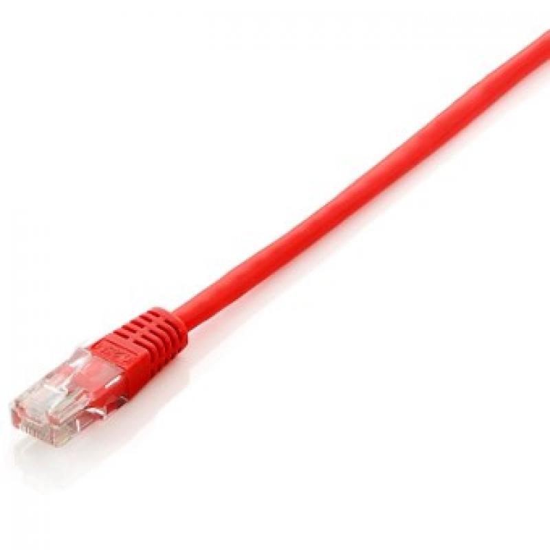 Cable red equip latiguillo rj45 u -  utp cat6 0.25m rojo - Imagen 1