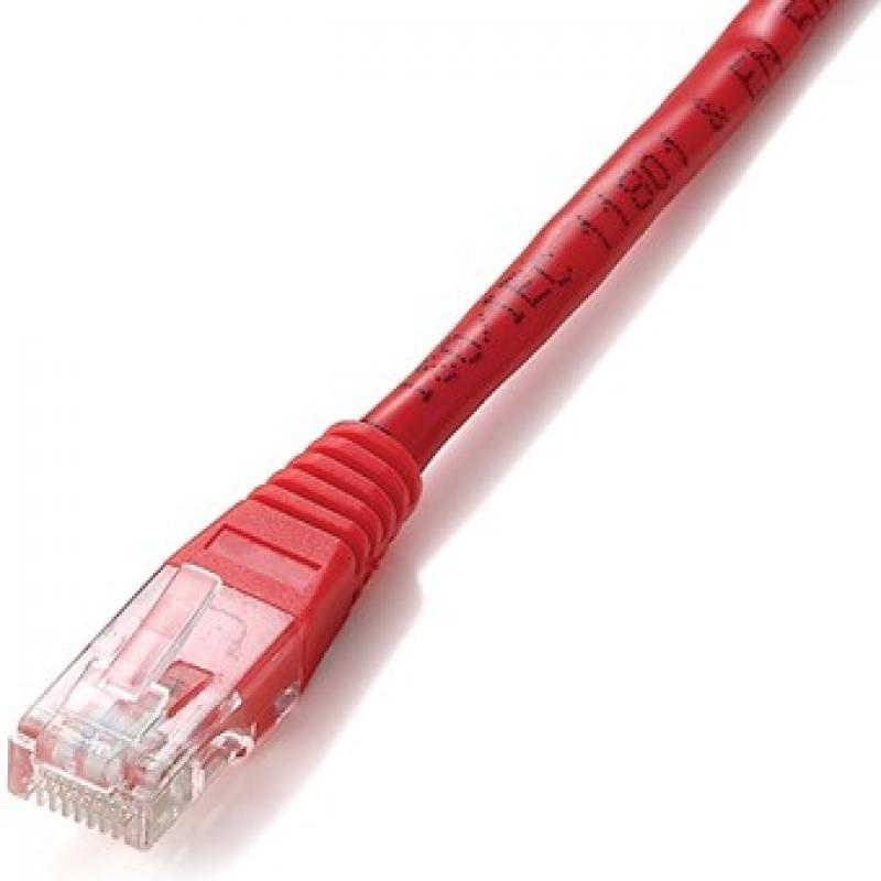Cable red equip latiguillo rj45 u -  utp cat6 10m rojo - Imagen 1