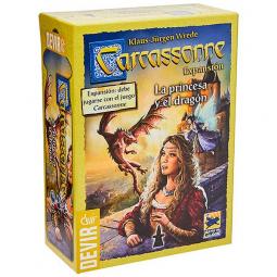 Juego de mesa devir carcassonne la princesa y el dragon - Imagen 1