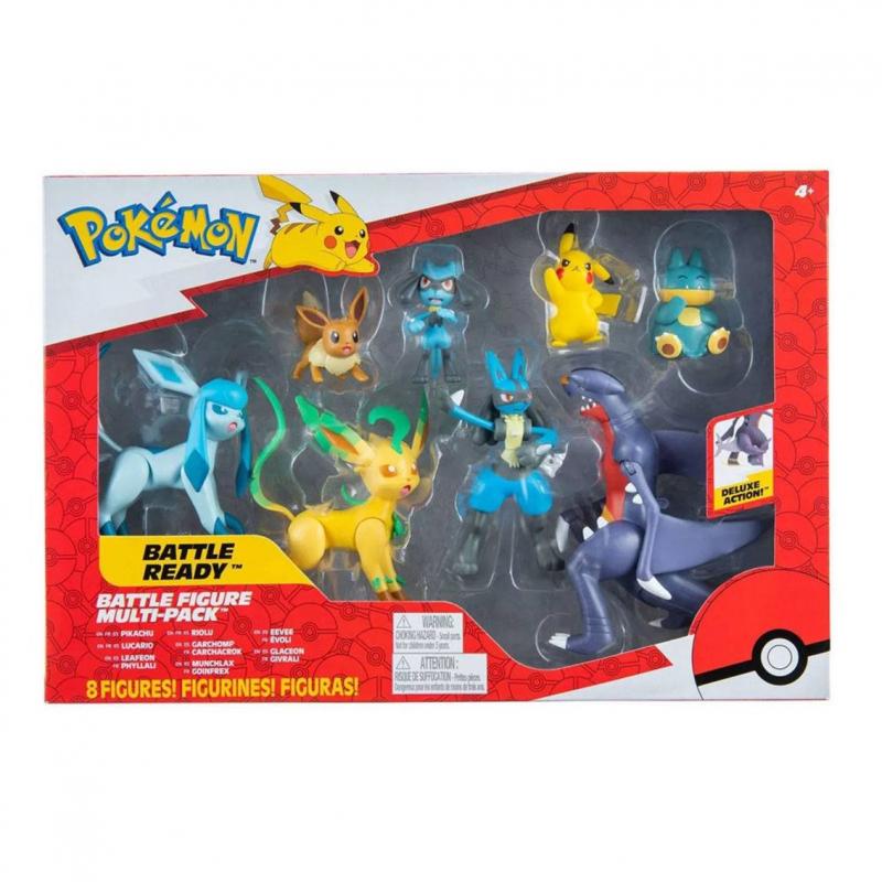 Pack de 8 figuras boti pokemon batalla region sinnoh - Imagen 1