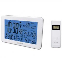 Estacion meteorologica denver ws - 530white con radio despertador blanco - Imagen 1