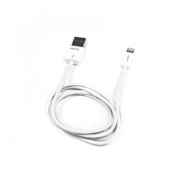 Cable usb tipo a 2.0 a lightning 2.0 approx 1m blanco 1m -  480mbps -  datos y carga - Imagen 1