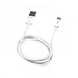 Cable usb 2.0 tipo a a lightning approx - 1m - macho - macho - blanco - Imagen 1