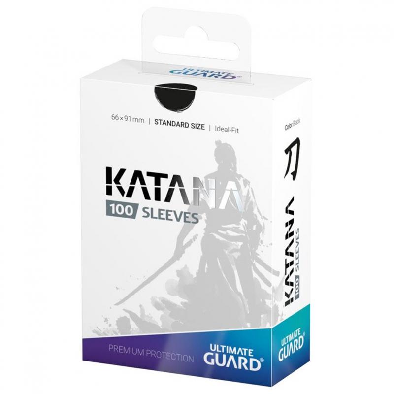 Fundas ultimate guard katana sleeves tamaño estándar negro - Imagen 1