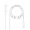 Cable lightning a usb tipo c nanocable 50cm -  macho - macho - Imagen 1