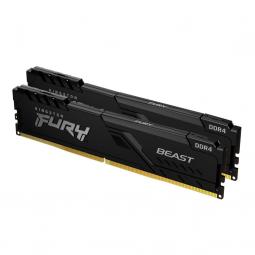 Memoria ddr4 64gb 2 x 32gb kingston - 3200mhz - pc4 25600 - fury beast - negro - Imagen 1