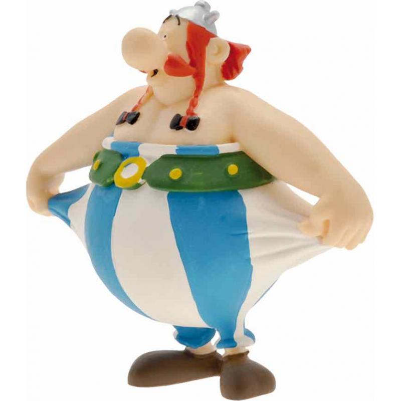 Figura plastoy asterix & obelix obelix sujetandose el pantalon pvc - Imagen 1