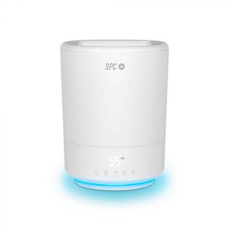 Humidificador inteligente spc evadne gris elimina 99.9% bacterias -  12h autonomia -  10 modos -  wifi - Imagen 1