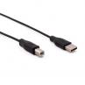 Cable usb tipo a a  usb tipo b nilox 1.8m -  macho - macho -  negro - Imagen 1