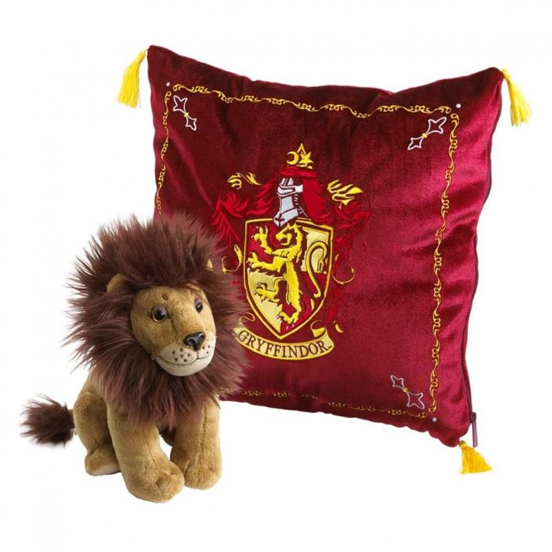 Peluche pack the noble collection harry potter leon mascota gryffindor + cojin gryffindor - Imagen 1