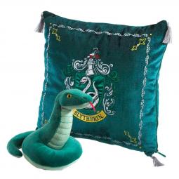 Peluche pack the noble collection harry potter serpiente mascota slytherin + cojin slytherin - Imagen 1
