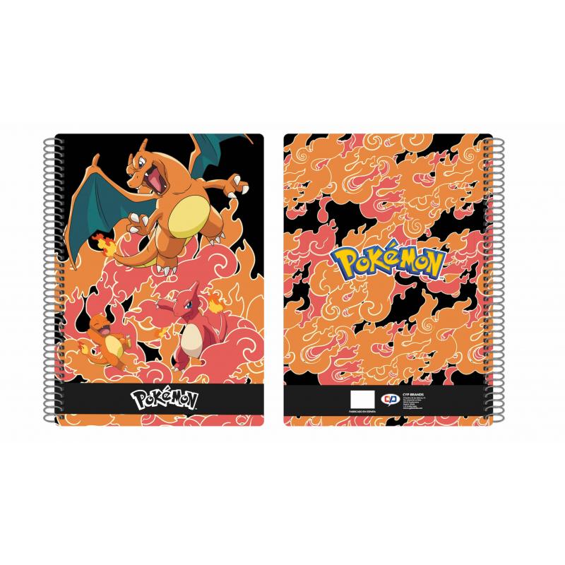 Cuaderno folio cyp brands 80 hojas pokemon charmander - Imagen 1
