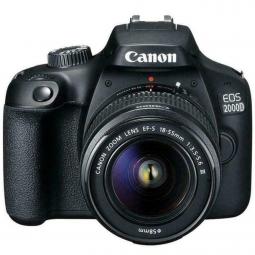 Camara digital reflex canon eos 2000d + 18 - 55 - cmos -  24.1mp -  digic 4+ -  full hd -  9 puntos referencia -  wifi -  nfc - 