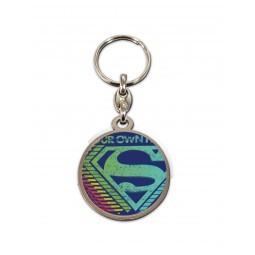 Llavero redondo metal sd toys logo multicolor superman universo dc - Imagen 1