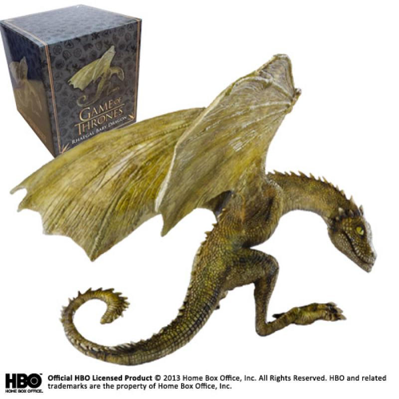 Figura the noble collection juego de tronos dragon rhaegal - Imagen 1