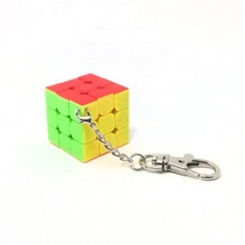 Cubo de rubik qiyi llavero 3x3 plano 3 cm - Imagen 1