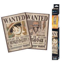 Set de poster abysse one piece wanted luffy & ace - Imagen 1