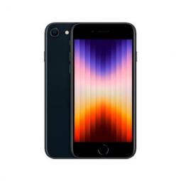 Telefono movil smartphone apple iphone se 2022 64gb midnight sin cargador -  sin auriculares -  a15 bionic -  12mpx -  4.7pulgad
