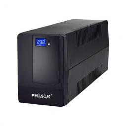 Phasak sai - ups 2000va display lcd avr 2xschuko ph 9420 - Imagen 1
