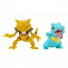 Pack de 2 figuras jazwares pokemon batalla totodile & abra 5 cm - Imagen 1