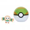 Pokeball jazwares pokemon clip 'n' go rowlet + nest ball - Imagen 1
