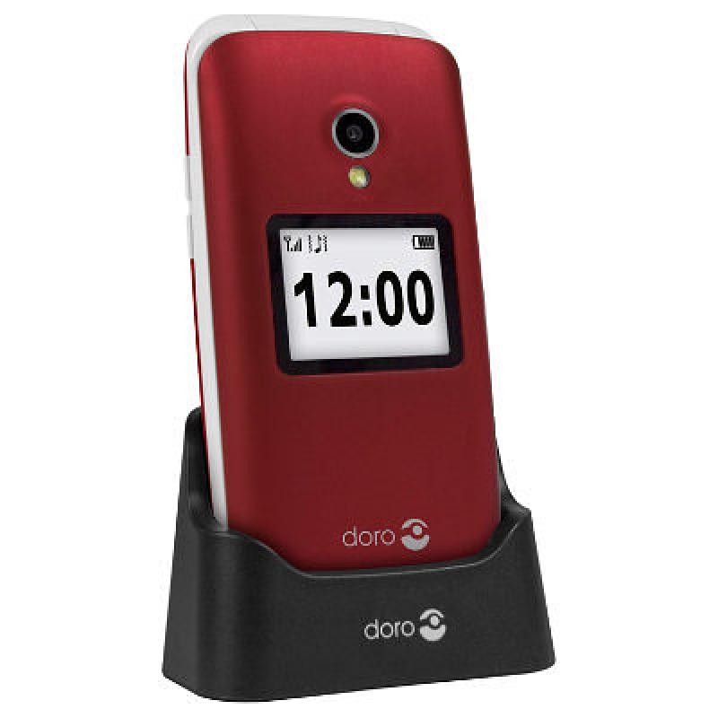 Telefono movil senior doro 2424 2.4pulgadas 16mb 8mb rojo t3mpx - Imagen 1