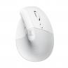 Mouse raton vertical logitech lift 6 botones 4000 dpi wireless inalambrico blanco crudo - Imagen 1