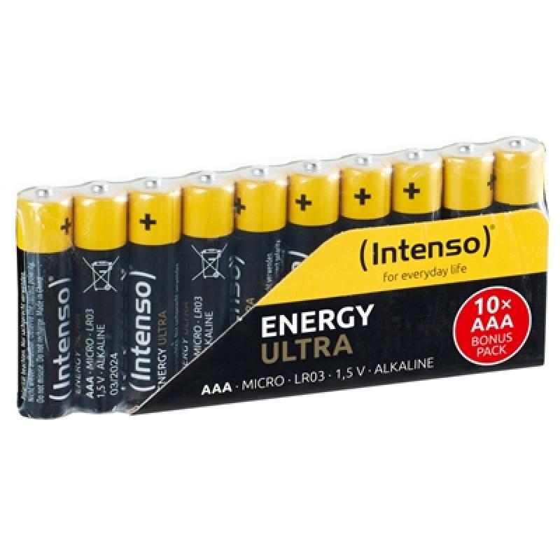 Pack de pilas alcalinas intenso energy ultra aaa lr03 10 unidades - Imagen 1
