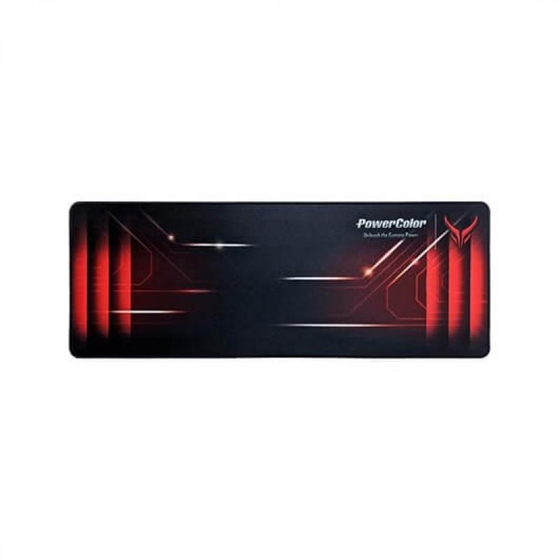 Alfombrilla powercolor red devil gaming 800mm x 300mm -  polyester -  base antideslizante - Imagen 1