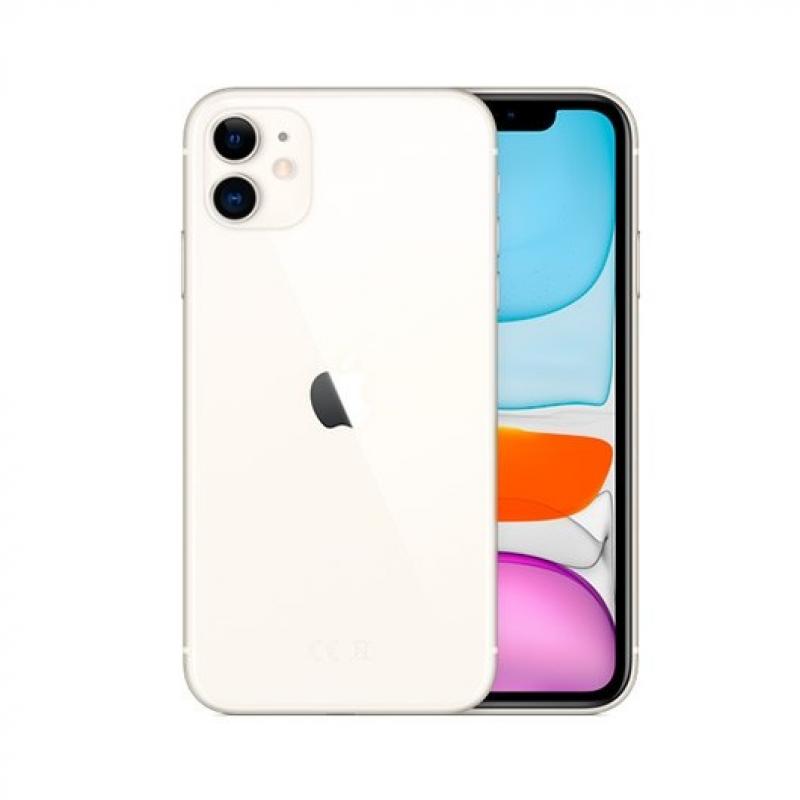 Telefono movil smartphone apple iphone 11 128gb white sin cargador -  sin auriculares -  a13 bionic -  12 + 12mpx -  12mpx -  6.