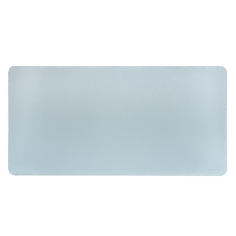 Phoenix matepad alfrombrilla pu 80 x 40 cm antideslizante impermeable materíal simil cuero azul - gris - Imagen 1
