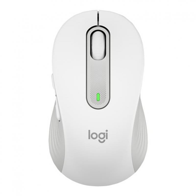 Mouse raton logitech m650 for business mediano wireless inalambrico blanco crudo - Imagen 1