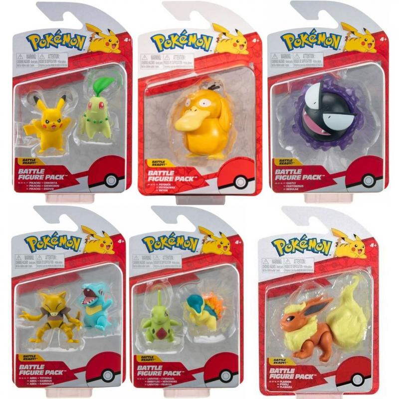 Pack de 6 figuras boti pokemon batalla ola 10 - Imagen 1